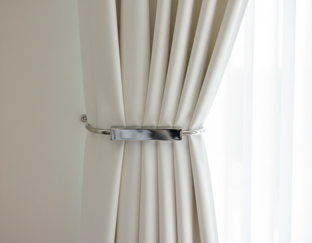 Silver Charm Curtain Tieback