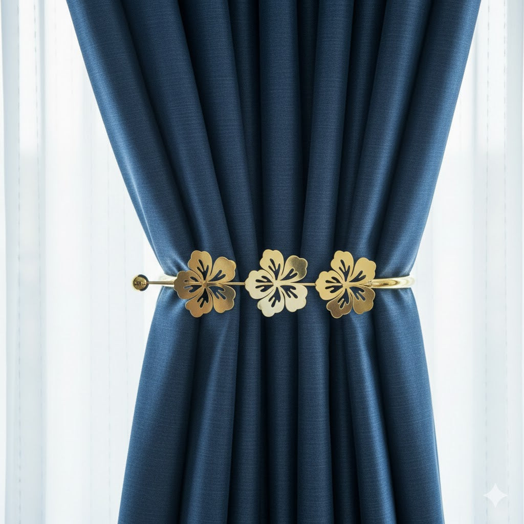 Golden Rose Curtain Tieback
